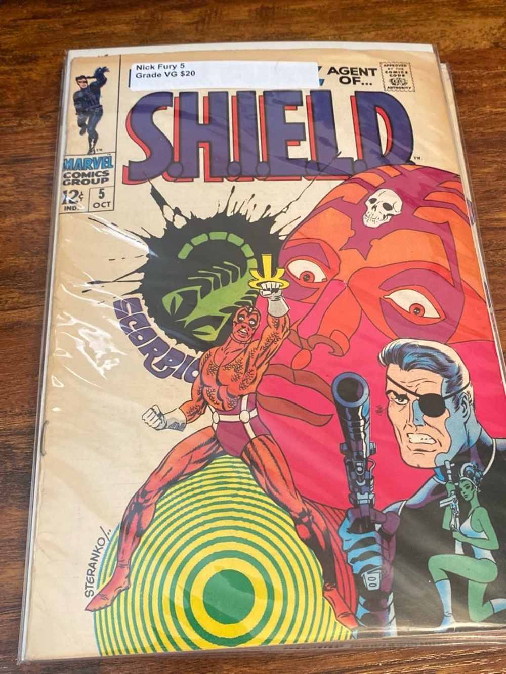 Marvel S.H.I.E.L.D. Comic Cover — Purple, Red, Green, Yellow
